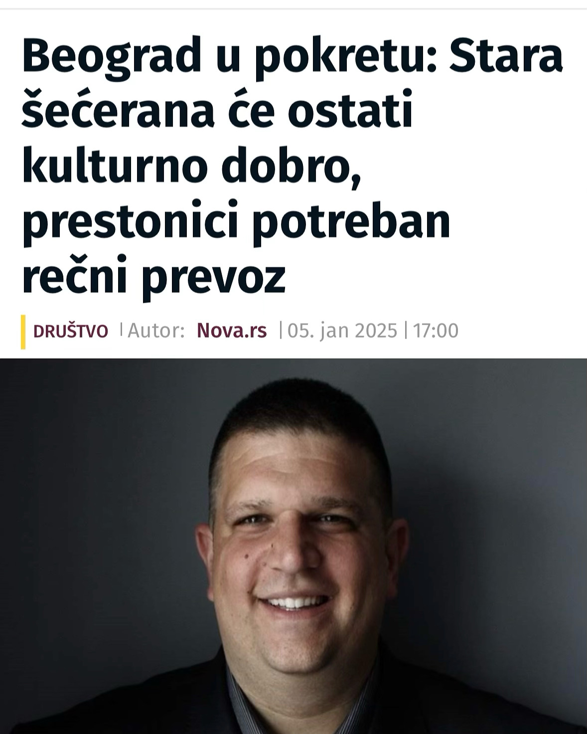 Intervju sa Nikolom Radinom izvršnim direktorom Beograda u pokretu