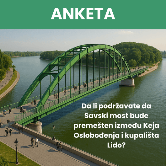 Anketa: Da li ste za premeštanje Starog savskog mosta na Lido? – Beograd u pokretu poziva građane